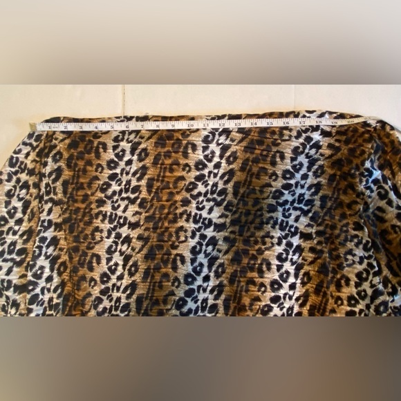 Jazz USA Leopard Print Open Front Long Sleeve Womens 5x Shrug Jacket - Picture 4 of 8